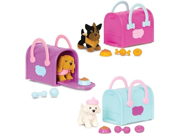 Pucci Pups Collectible Puppy Set Bichon