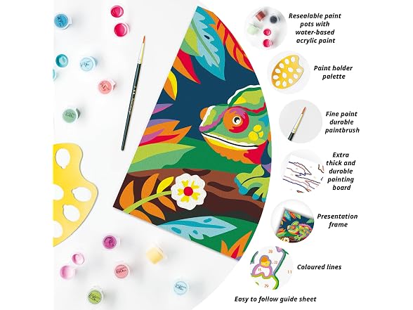 Ravensburger CreArt Colorful Chameleon Paint‑by‑Number Kit
