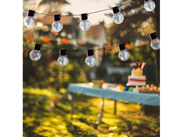 Ideaworks Solar Iridescent String Lights - 10ct
