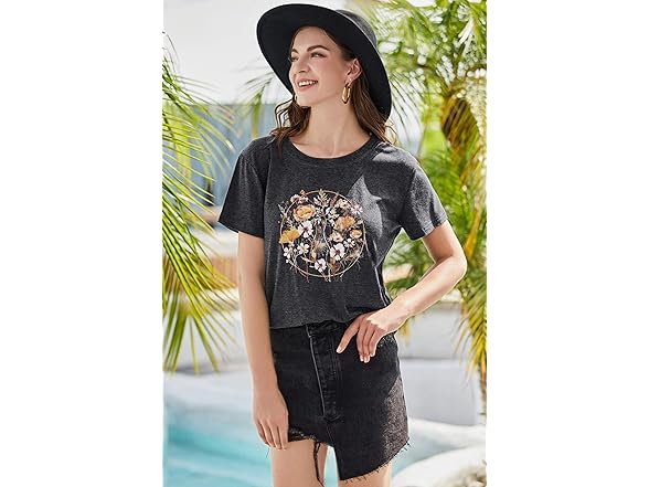 Women Vintage Wildflower T-Shirt
