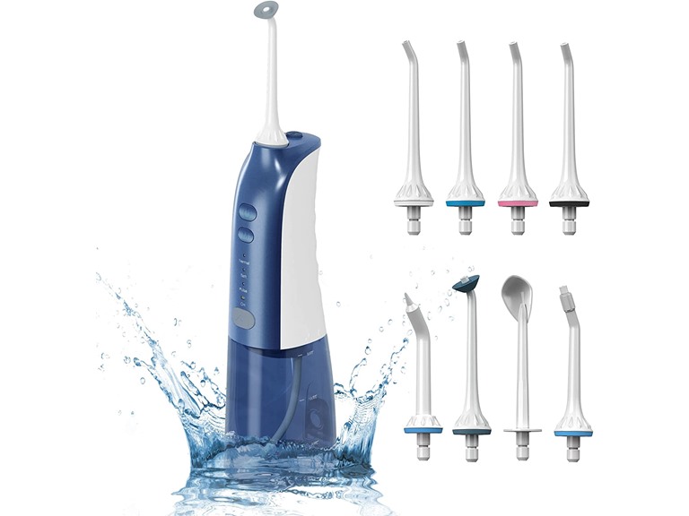 Cordless Water Flosser with 8 Jet Tips