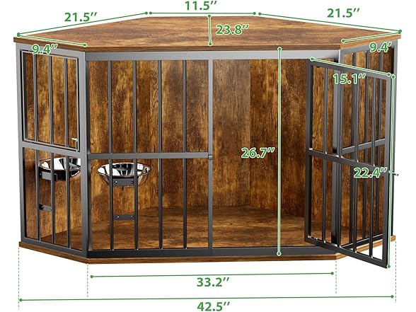 MODCART Medium Dog Crate Furniture, 42”