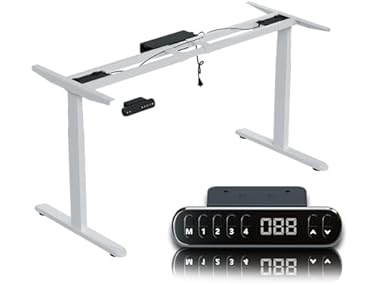 $98.99, Was $239.99, 58% Off! Dual Motor Standing Desk Frame 270lb dealfomo