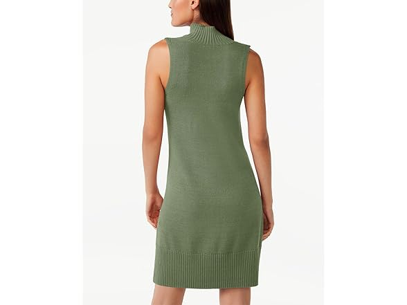 Sleeveless Turtleneck Sweater Dress
