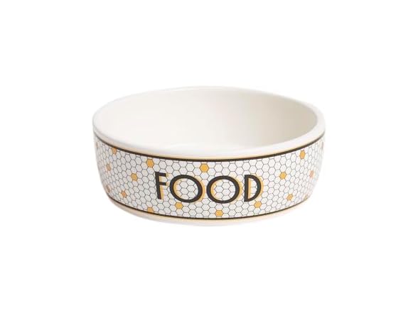 Pearhead Ceramic Dog Food Bowl – Bistro Tile