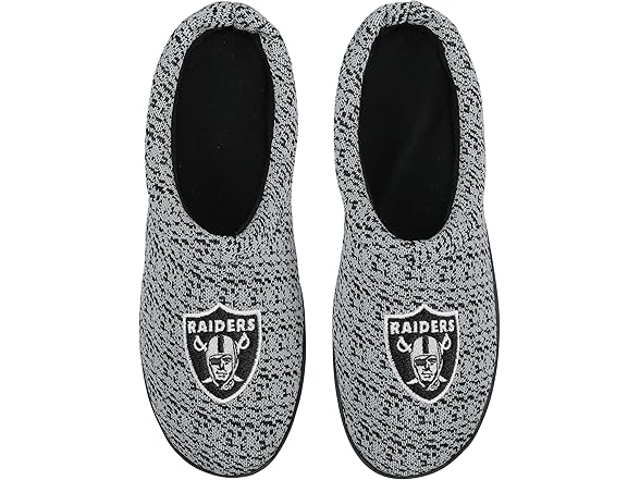 LAS VEGAS RAIDERS Mens Slipper (7-8)