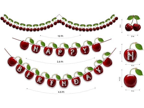 Cherry Theme Birthday Party Supplies