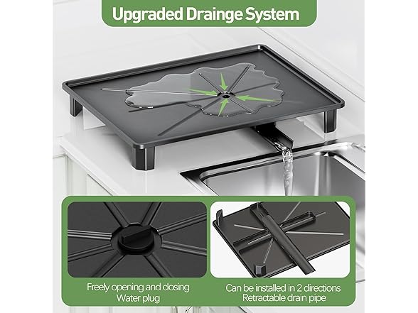 ROTTOGOON Black Dish Drying Rack