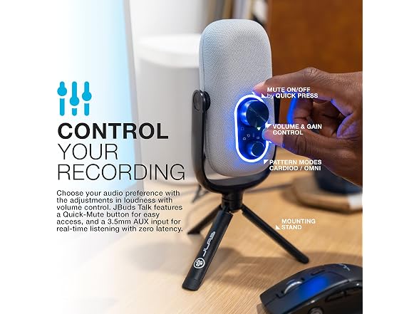 JLab Buds Talk USB Gaming Streaming Microphone