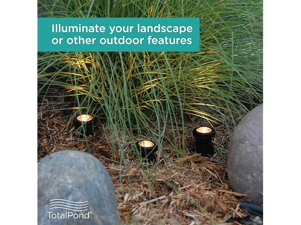 TotalPond Pond and Landscape LED Lights, 3-Piece Set