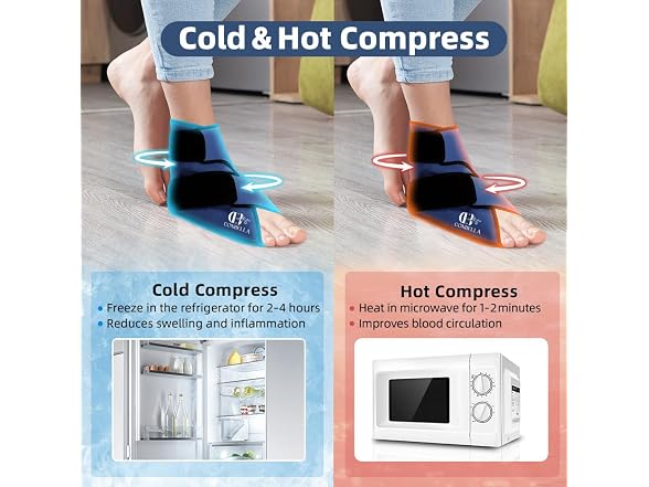 Conbella Ankle Ice Pack Wrap