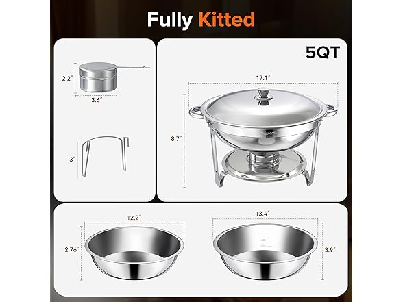 Chezerra Chafing Dishes for Buffet