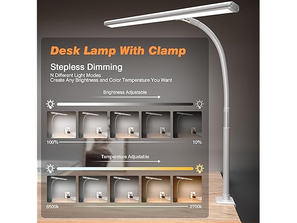 Airlonv W0292 LED Desk Lamp White