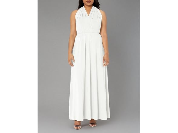 Ibtom Castle Women (M) Solid Maxi Cocktail Dress