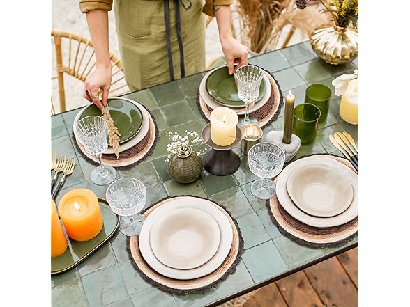 6 Pcs 12" Wood Table Centerpieces