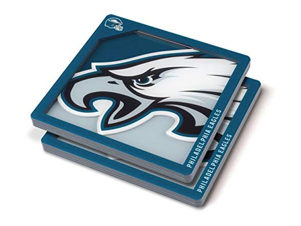 YouTheFan NFL Eagles 3D Logo Series Coasters