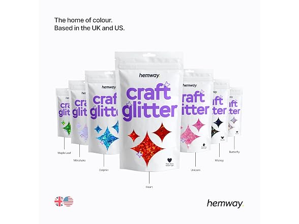 Hemway Craft Glitter - 2/5" 0.4"
