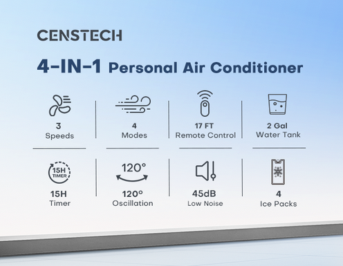 CENSTECH DL3 Windowless Air Conditioner, Swamp Cooler - Gallery 8