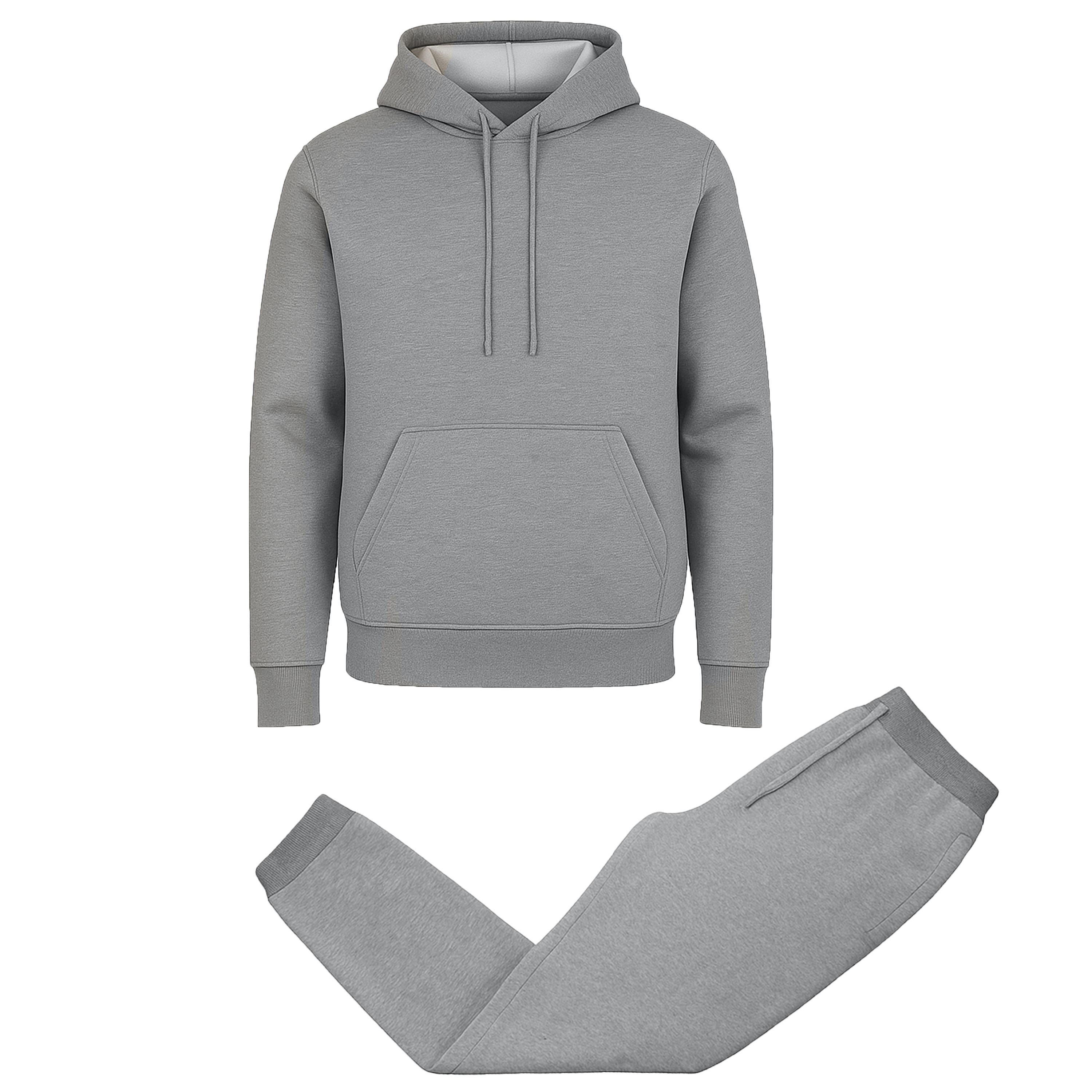Mens Fleece-Lined Pullover Hoodie & Jogger Set - Gallery 23