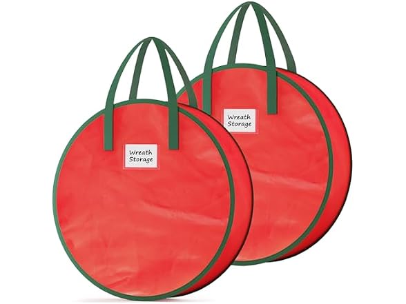 Criusia Wreath Storage Container 2-Pack