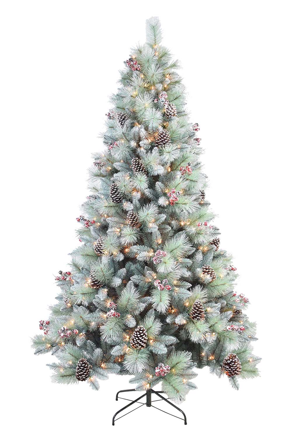 Santa's Workshop, Inc 7' Glitter Mixed Pine Tree - Gallery 2