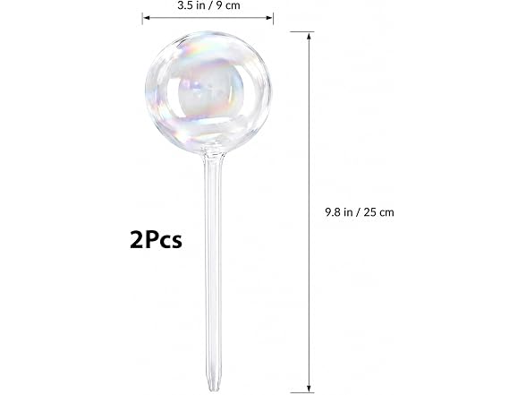 szoszo GAR-23 2-Pack Glass Self Watering Globes