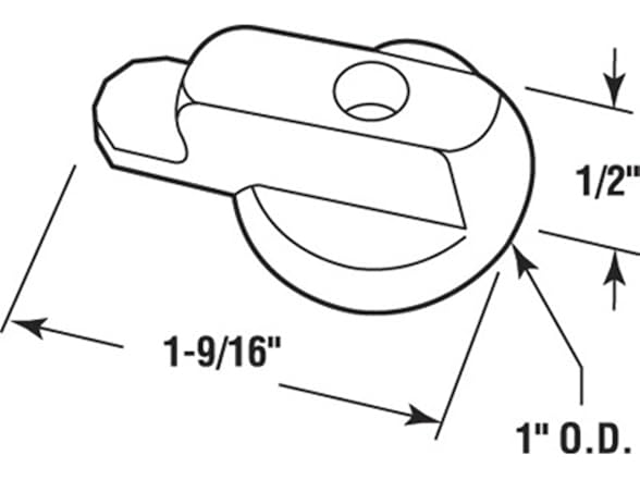 Andersen White Hinged Screen Door Latch