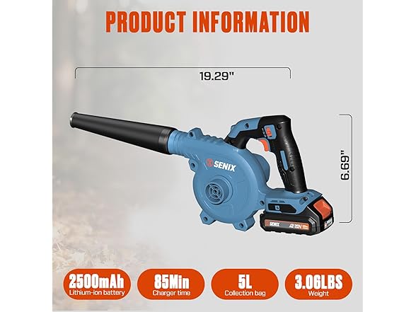 20V MAX Electric Leaf Blower