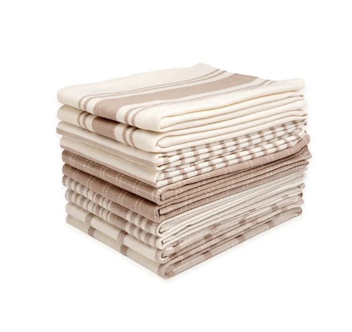 Dan River 10-pk Cotton Asst Kitchen Towels - Gallery 15