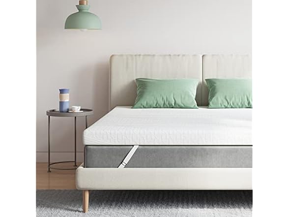 Novilla Memory Foam Mattress Topper Queen, Medium Firm Foam Mattress Topper Queen, 3 Inch Memory Foam Mattress Topper with Removable Cover, Cooling Gel Infused for Pressure Relief & Cooling Sleep