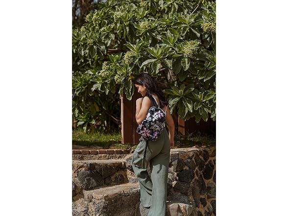 Roxy Always Core Mini Backpack, Basil Party Waves