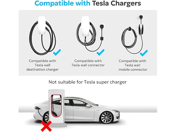 VIPTOO Tesla to J1772 NACS EV Adapter