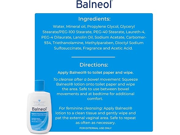 Balneol Hygienic Cleansing Lotion 3oz 2pk