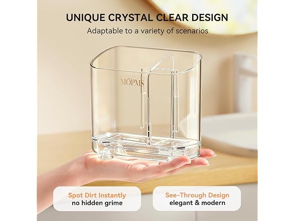 MOPMS Toothbrush Holders with Drainage for Bathroo