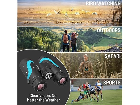 High Powered 15x55 HD Binoculars | BAK4 Prism