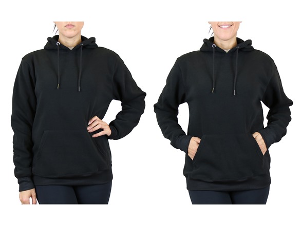 3Pk Womens Fleece-Lined Pullover Hoodie