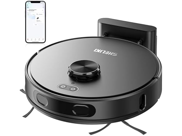 SHELIKI Robot Vacuum and Mop Combo