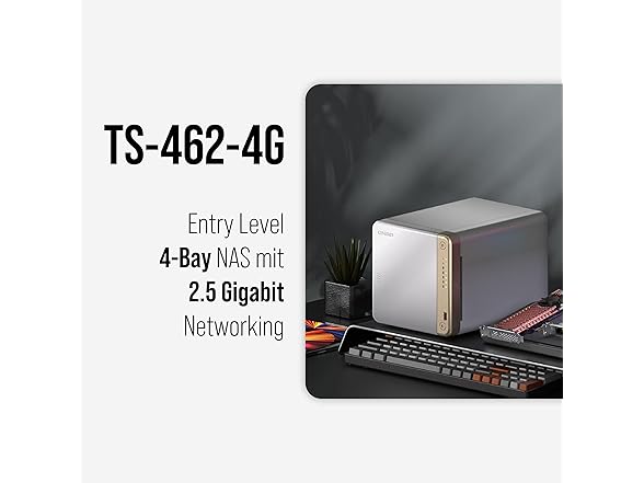 QNAP TS-462-4G NAS Multimedia 2.5GbE Bl