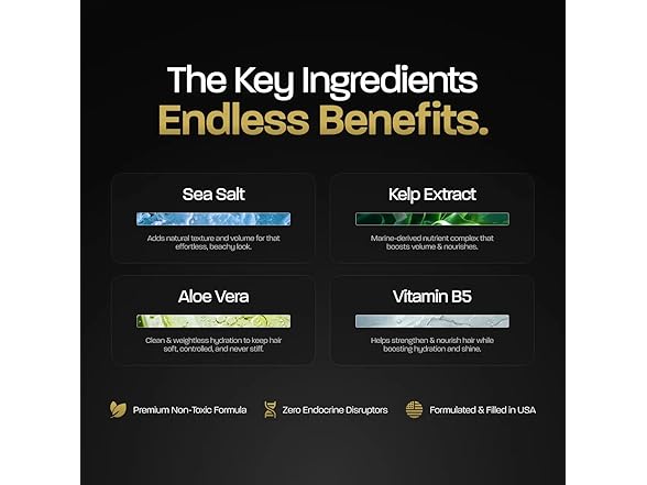 BASED Sea Salt Spray for Hair Volume 6.8oz