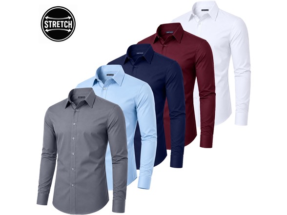 Grey - Light Blue - Navy - Burgundy - White