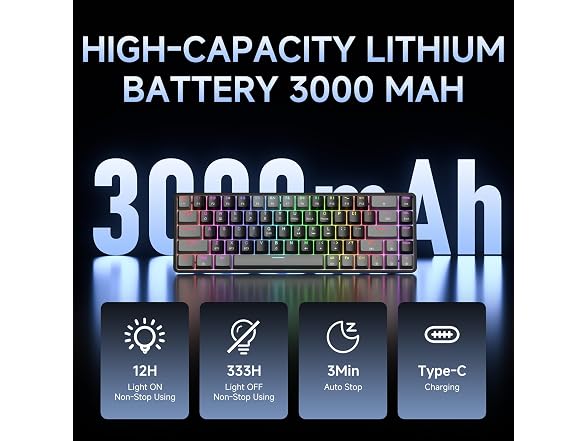 DIERYA DK68 Wireless Keyboard, Grey