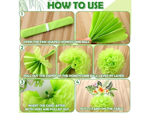 18pc Tropical Luau Party Table Décor