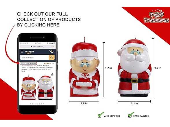 Top Treasures Christmas Candle Set