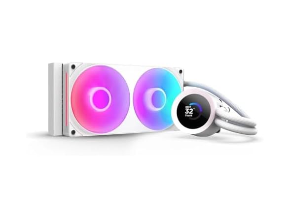 NZXT Kraken Plus 240 RGB CPU Liquid Cooler, White