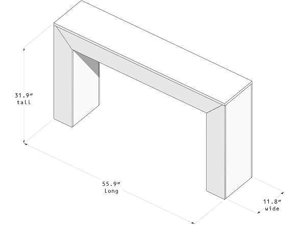 Plank+Beam Grand Console Table Pecan