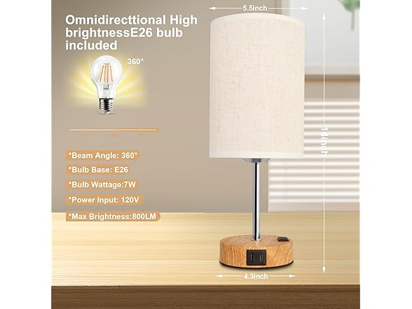 Novus Lighting Touch Table Lamp