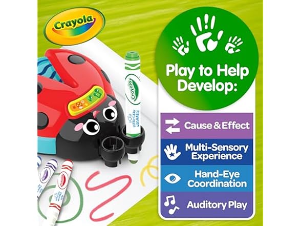 Crayola Musical Color Bug, Toddler Sensory Toy
