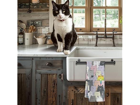 Iznomo Funny Unicorn Kitchen Towels