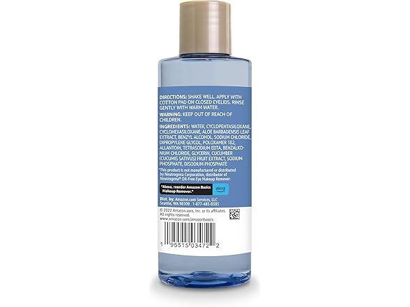 Amazon Brand - Solimo Eye Makeup Remover