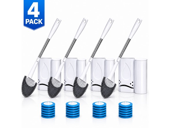 Silicone Toilet Brush and Holder Set